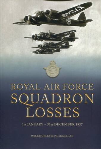 Royal Air Force Squadron Losses - 1st January - 31st December 1937