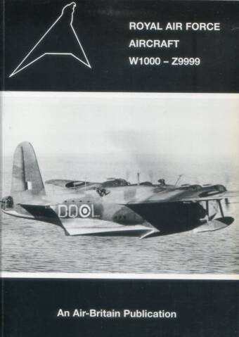 Royal Air Force Aircraft W1000 To Z9999
