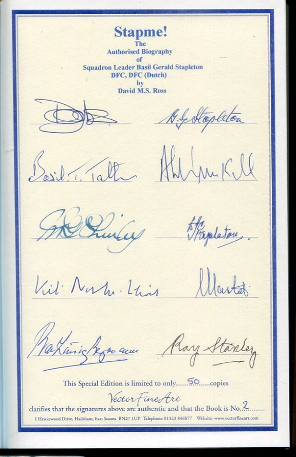 Stapme - The Biography Of Squadron Leader Basil Gerald Stapleton DFC, DFC (Dutch) (Signed) - Image 2